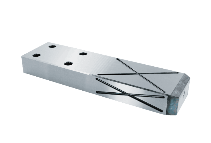 B-GWA HEEL GUIDE PLATES WITH OIL GROOVE WITH BOLT HOLE
