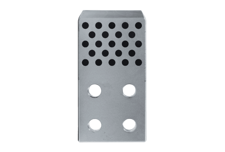 B-NGBZ OIL-FREE HEEL GUIDE PLATES -WITH BOLT HOLE- COUNTERBORE MACHINING TYPE